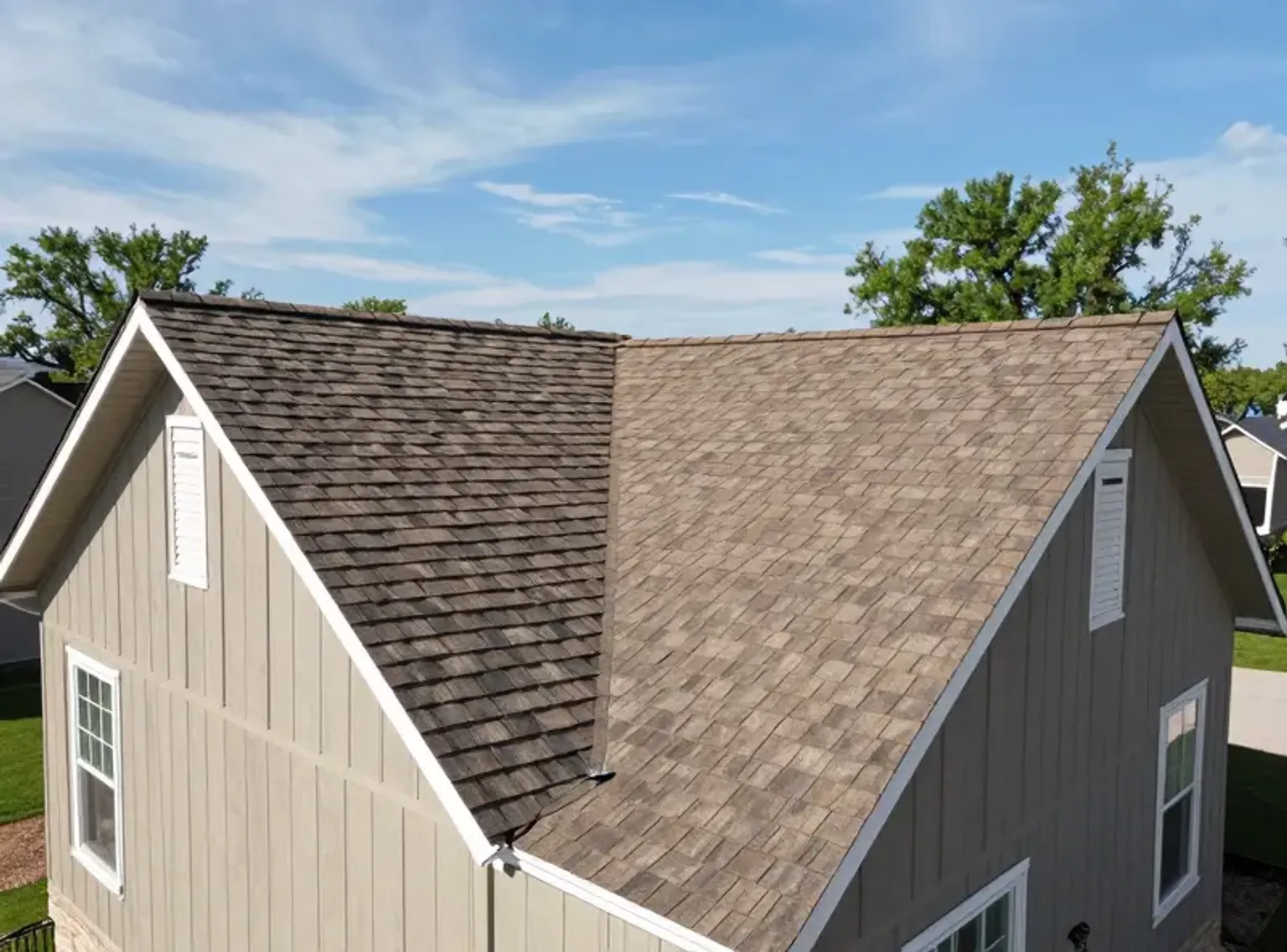 Lehi Elite Roofing contractors completing a residential roof installation